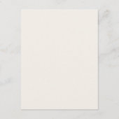 Minimale Huwelijksdetails Kaart (Achterkant)