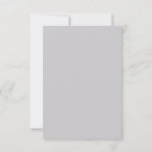Minimale huwelijksdetails uitnodiging (Achterkant)