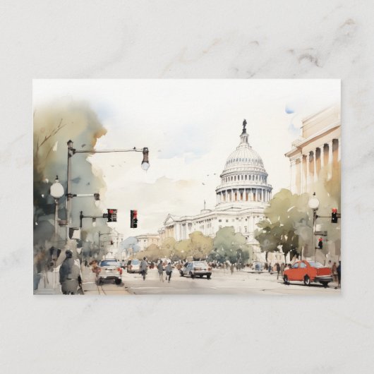 Minimale huwelijksdetails voor Waterverf in Washin Informatiekaartje (Achterkant)