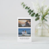 Minimale huwelijksfotograaf visitekaartje (Staand voorkant)