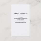 Minimale huwelijksfotograaf visitekaartje (Achterkant)
