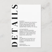 Minimale huwelijksgegevens informatiekaartje (Voorkant)