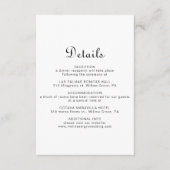 Minimale huwelijksgegevens informatiekaartje (Voorkant)