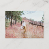 Minimale huwelijksgegevens met foto informatiekaartje (Achterkant)