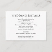 Minimale huwelijksgegevens met foto informatiekaartje (Voorkant)