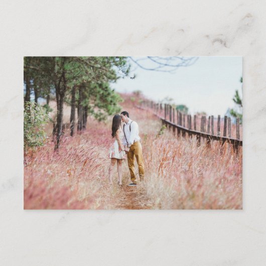 Minimale huwelijksgegevens met foto informatiekaartje (Achterkant)