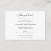 Minimale huwelijksgegevens met foto informatiekaartje (Voorkant)