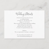 Minimale huwelijksgegevens met foto informatiekaartje (Voorkant)