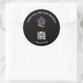 Minimale hypotheek / verzekering Bedankt sticker (Tas)