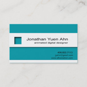 Minimale I-bedrijfskaartsjabloon Visitekaartje