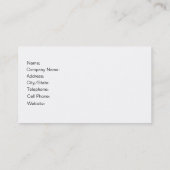 Minimale I-bedrijfskaartsjabloon Visitekaartje (Achterkant)