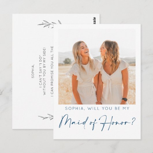 Minimale id van de Kaart van het Voorstel van de E (Voorkant / Achterkant)