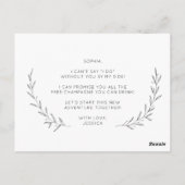 Minimale identiteitskaart van het Verhaal van het  Briefkaart (Achterkant)