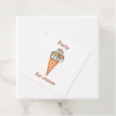 Minimale ijspartij bedankjes labels (In situ)