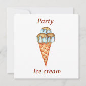 Minimale ijspartij bedankkaart (Voorkant)