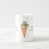 Minimale ijspartij porselein kop (Voorkant)