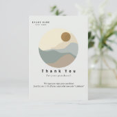 Minimale illustratie Dank u Visitekaartje Bedankkaart (Staand voorkant)