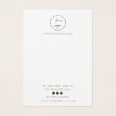 Minimale illustratie Ketting Display Kaart (Achterkant)