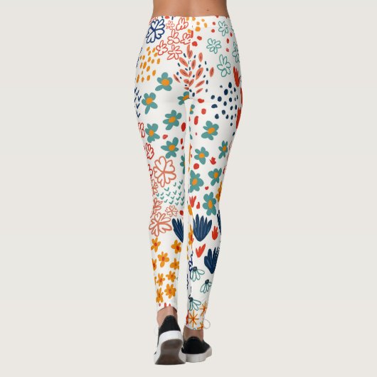 Minimale illustratie van beemdommen leggings (Achterkant)