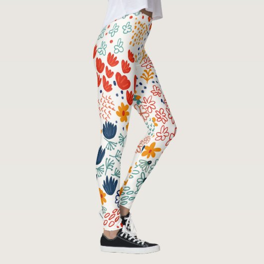 Minimale illustratie van beemdommen leggings (Rechts)
