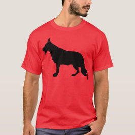 minimale illustratie van herder t-shirt
