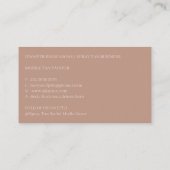 Minimale incrementele glans van de moderne verstui visitekaartje (Achterkant)