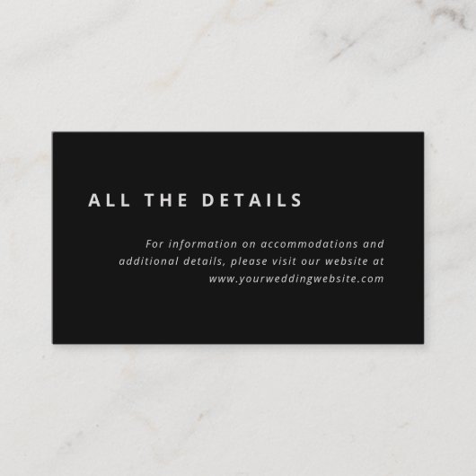 Minimale indeling | Gegevens over het zwarte en gr Informatiekaartje (Voorkant)