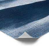 Minimale Indigo Gelaagde Landschapskunst Poster (Hoek)