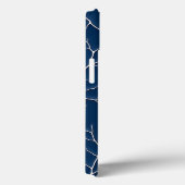 Minimale Indigo Tak iPhone Hoesje Look (Achterkant / Rechts)