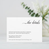 Minimale informatie-/detailsluitkaart informatiekaartje (Staand voorkant)