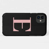 Minimale initiaal cleanline modern Case-Mate iPhone case (Achterkant (horizontaal))