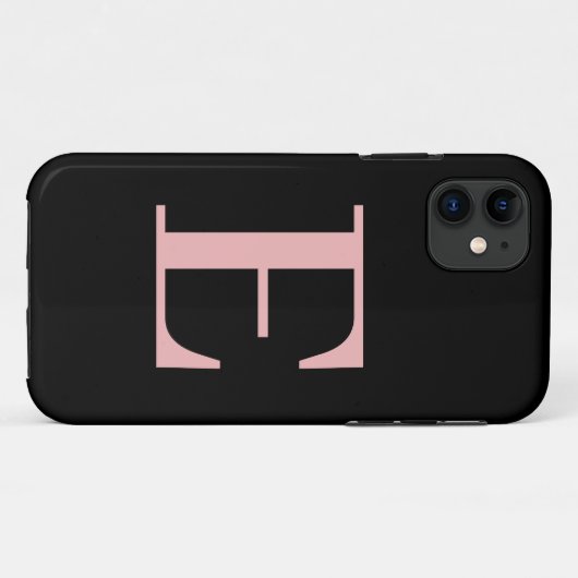 Minimale initiaal cleanline modern Case-Mate iPhone case (Achterkant (horizontaal))