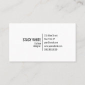 Minimale initiaal Logo Moderne Visitekaartje (Achterkant)