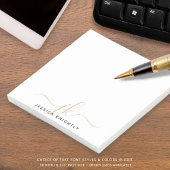 Minimale Initialen voor modern Gold Script-monogra Post-it® Notes