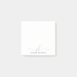 Minimale Initialen voor moderne marineblauw-Script Post-it® Notes