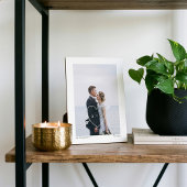 Minimale Initialen voor volledige bruiloft, hitte Fotoplaat