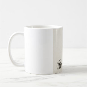 Minimale Inkt Panda Die Bamboe Eet Koffiemok