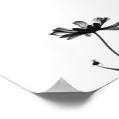 Minimale inktventilator Abstracte Florentijn in zw Poster (Hoek)