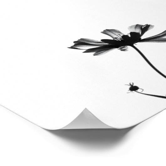 Minimale inktventilator Abstracte Florentijn in zw Poster (Hoek)