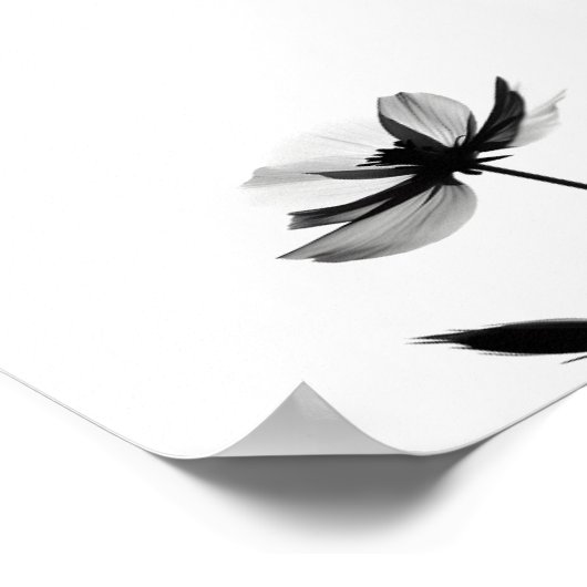 Minimale inktventilator Abstracte Florentijn in zw Poster (Hoek)