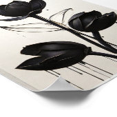 Minimale inktventilator Abstracte Florentijn in zw Poster (Hoek)