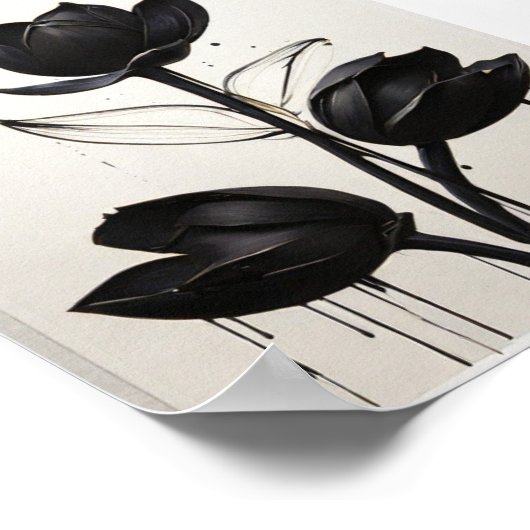 Minimale inktventilator Abstracte Florentijn in zw Poster (Hoek)