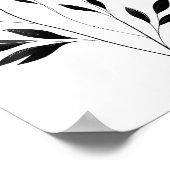 Minimale inktventilator Abstracte Florentijn in zw Poster (Hoek)