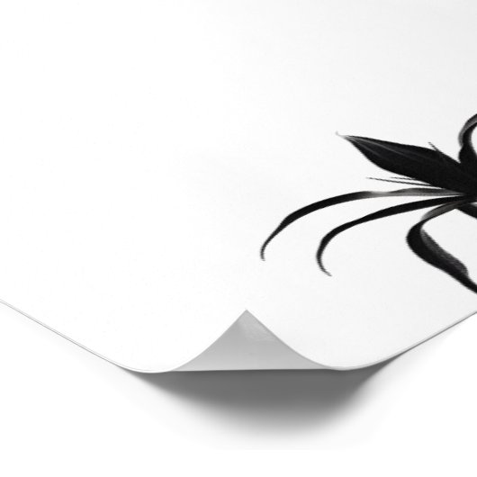 Minimale inktventilator Abstracte Florentijn in zw Poster (Hoek)