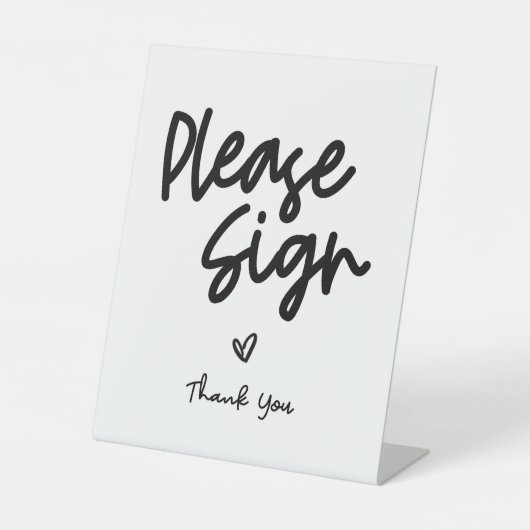 Minimale inloggegevens reclamebord met voetstuk (Voorkant)