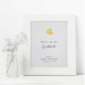 Minimale inschrijving voor Elegant Guestbook-Baby  Poster