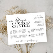 Minimale instructies voor de handmatige afhandelin bedankkaart