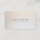 Minimale interieurontwerper Professional Silver Visitekaartje (Voorkant)