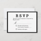Minimale interventie van Elegant Wedding RSVP (Voorkant)