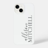 Minimale iPhone voor Script Calligraphy iPhone Hoesje (Achterkant)